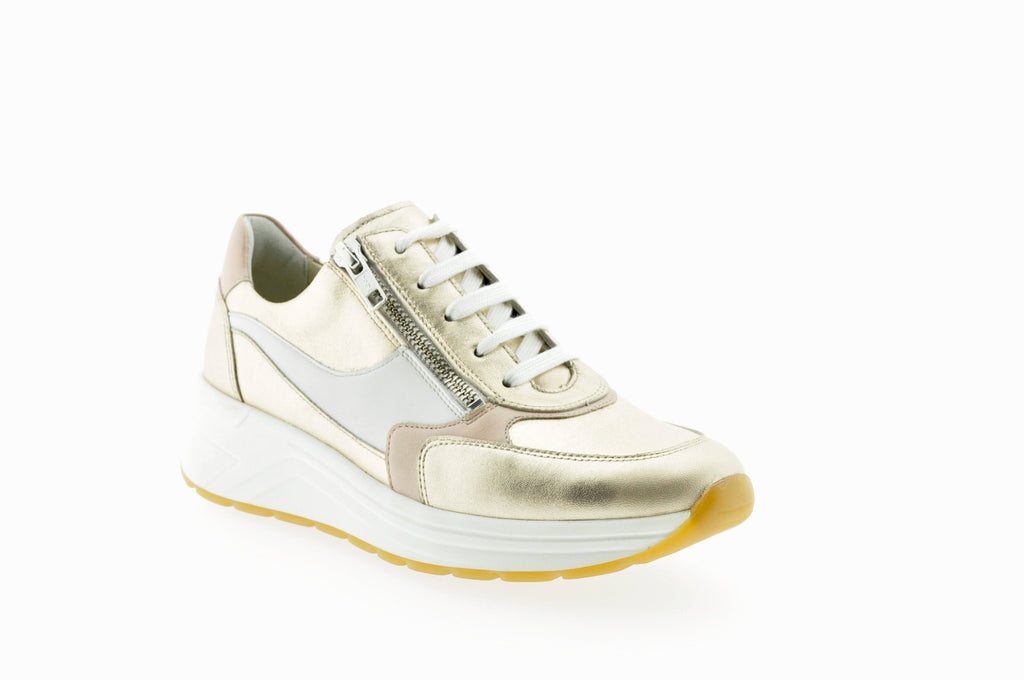 solidus dames, solidus holly, schoenen voor steunzolen dames, goude sneakers dames